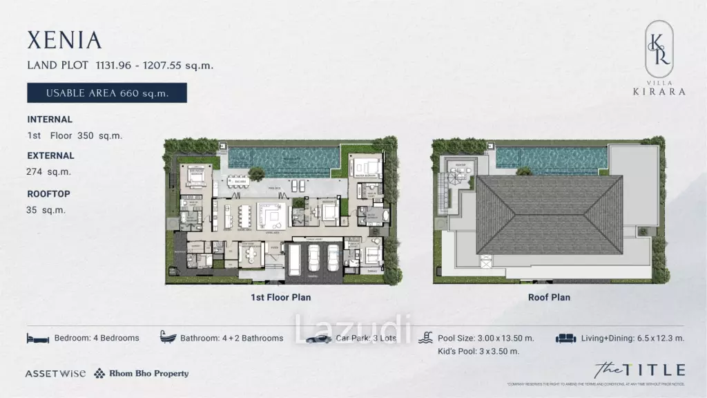 4 Bed 6 Bath 646 SQ.M The Title Villa Kirara