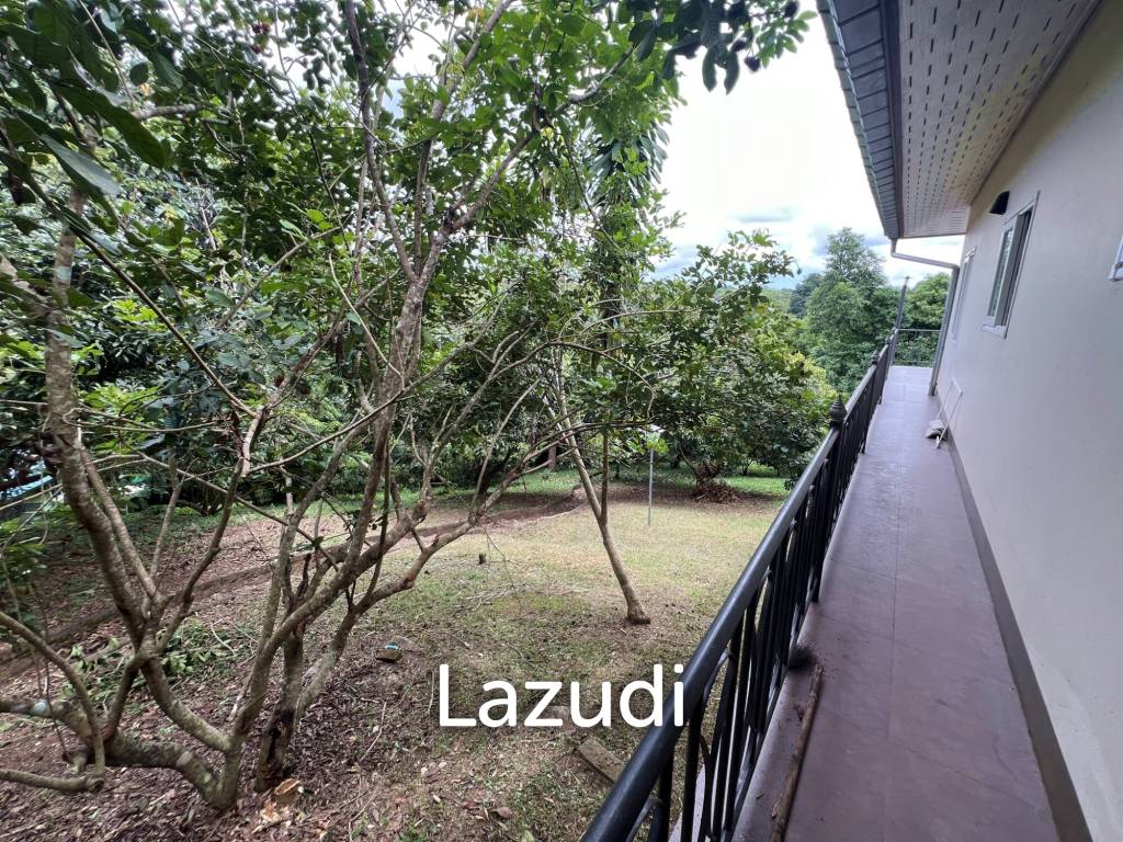 ขายบ้านบนเนินพร้อมระเบียงขนาดใหญ่และวิวภูเขา บ้านห้วยปลากั้ง