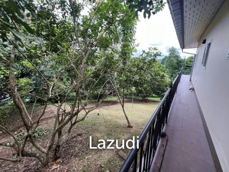 ขายบ้านบนเนินพร้อมระเบียงขนาดใหญ่และวิวภูเขา บ้านห้วยปลากั้ง