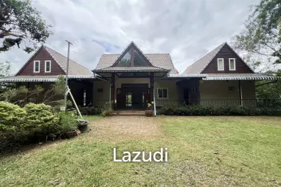 ขายบ้านบนเนินพร้อมระเบียงขนาดใหญ่และวิวภูเขา บ้านห้วยปลากั้ง