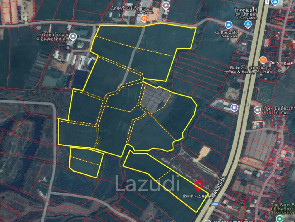 109 Rai Land for Sale Close to Phahonyothin Rd. in Mae Lao