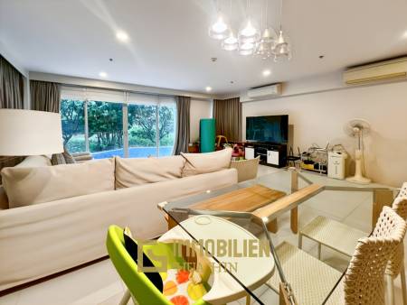 คอนโด 2 ห้องนอนริมสระว่ายน้ำที่ Baan Thew Talay Aqua Marine