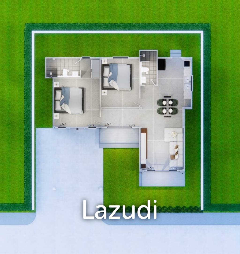 2 Bed 2 Bath 82.4 SQ,M FullRich Asset Hua Hin - Cha Am Phase 14