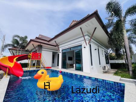 บ้านเดี่ยว สไตล์ โมเดิร์นพร้อมสระว่ายน้ำที่ชะอำ