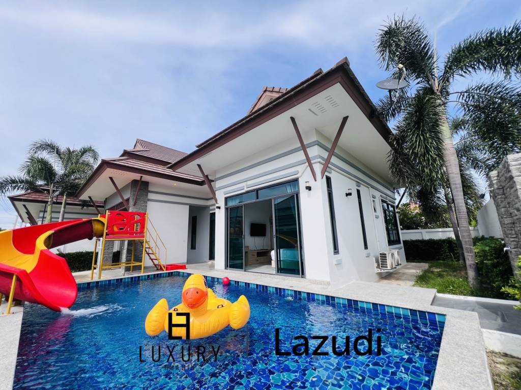 บ้านเดี่ยว สไตล์ โมเดิร์นพร้อมสระว่ายน้ำที่ชะอำ