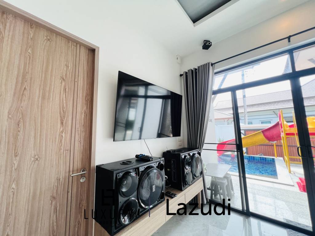 บ้านเดี่ยว สไตล์ โมเดิร์นพร้อมสระว่ายน้ำที่ชะอำ