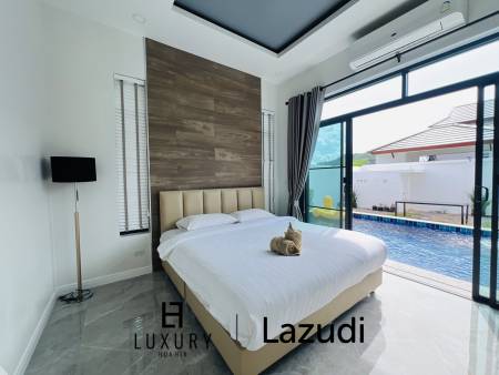 บ้านเดี่ยว สไตล์ โมเดิร์นพร้อมสระว่ายน้ำที่ชะอำ