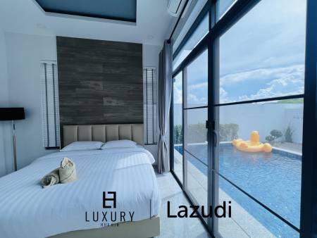 บ้านเดี่ยว สไตล์ โมเดิร์นพร้อมสระว่ายน้ำที่ชะอำ