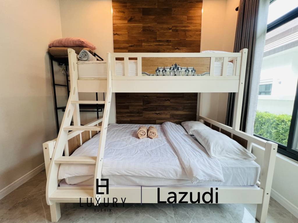 บ้านเดี่ยว สไตล์ โมเดิร์นพร้อมสระว่ายน้ำที่ชะอำ