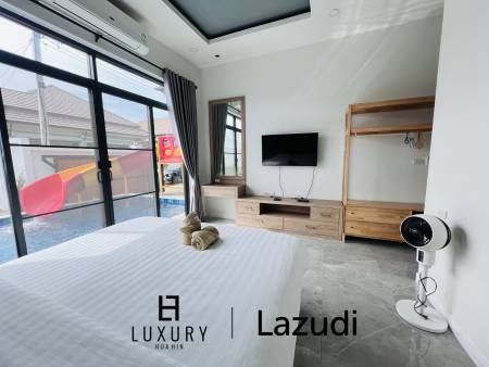 บ้านเดี่ยว สไตล์ โมเดิร์นพร้อมสระว่ายน้ำที่ชะอำ