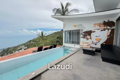 5-Bedroom Sea View Villa with Hotel Facilities – Chaweng Noi