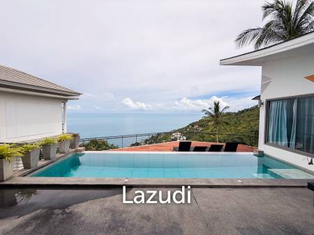 5-Bedroom Sea View Villa with Hotel Facilities – Chaweng Noi