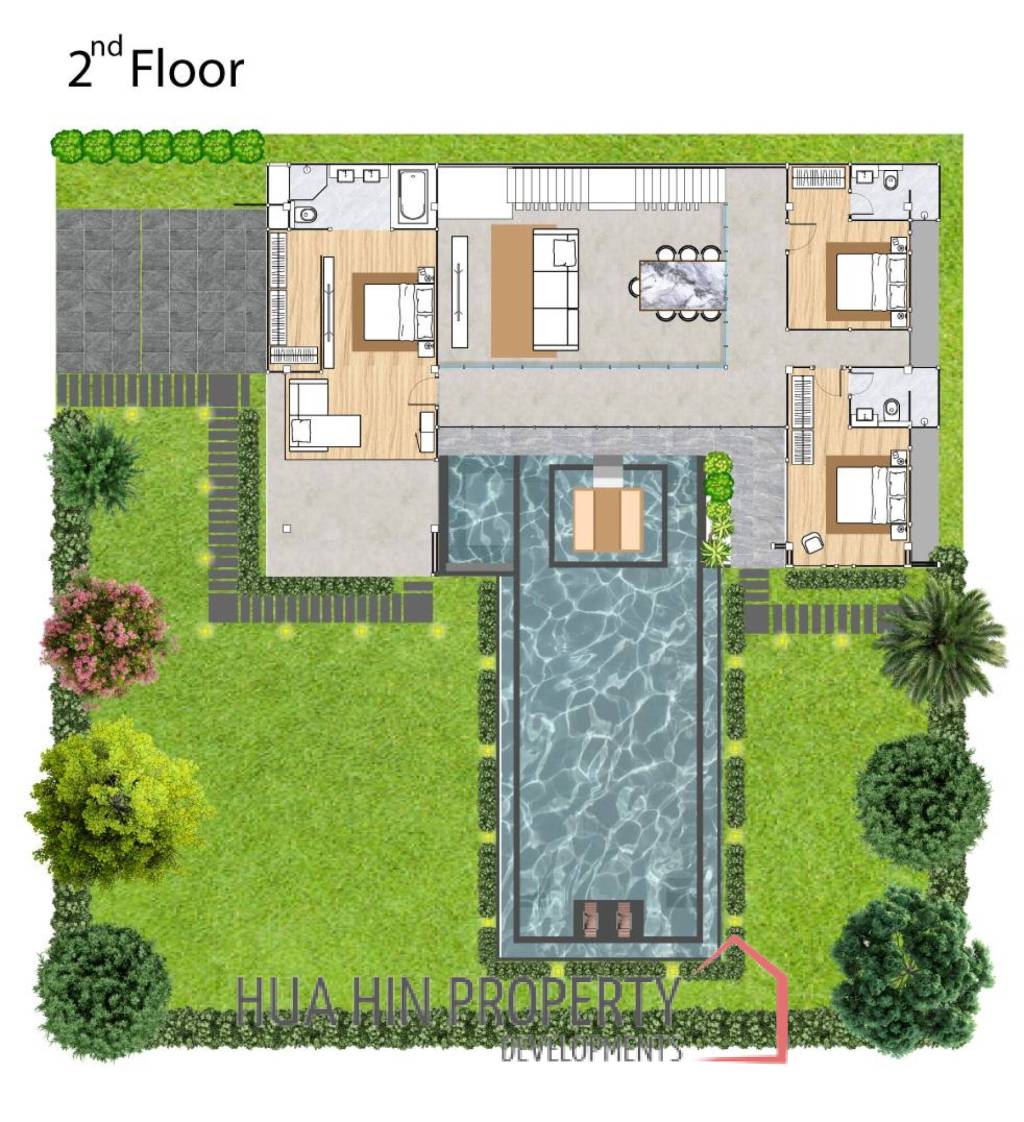 4 Bed 5 Bath 550 SQ,M Baan View Khao