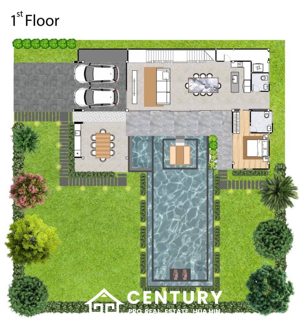 977 qm 4 Bett 5 Bad Villa Für Verkauf