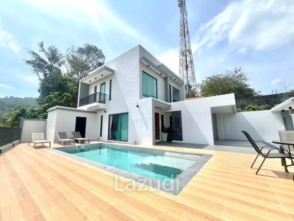 Brand New 3-Bedroom Pool Villa for Sale in Karon with Breathtaking Mountain View
