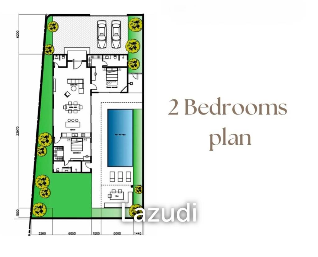 Вилла 514 кв.м. 2 Кровать 2 Ванна