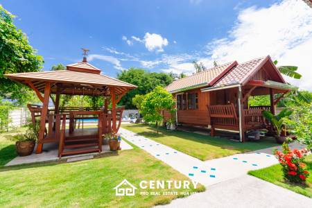Stunning Thai Wooden Villa with Pool in Pranburi