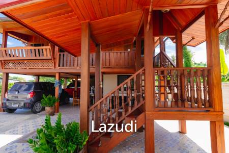 Stunning Thai Wooden Villa with Pool in Pranburi