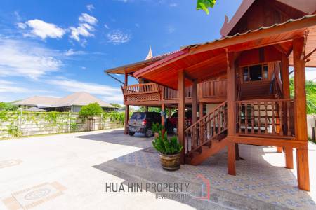 Stunning Thai Wooden Villa with Pool in Pranburi