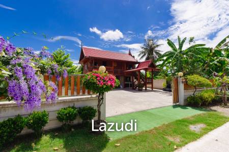 Stunning Thai Wooden Villa with Pool in Pranburi