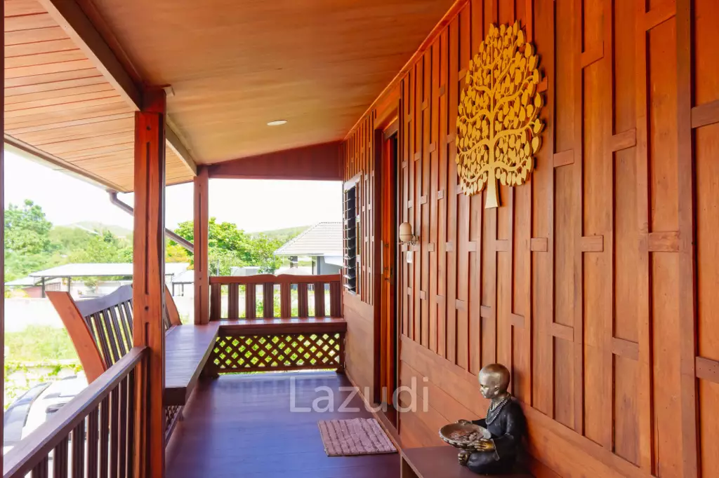Stunning Thai Wooden Villa with Pool in Pranburi