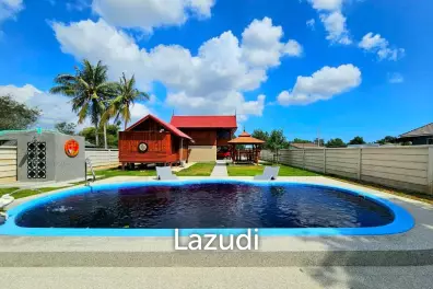 Stunning Thai Wooden Villa with Pool in Pranburi