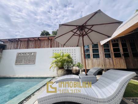 Pool Villa im Bali-Stil nur 150 Meter vom Strand entfernt