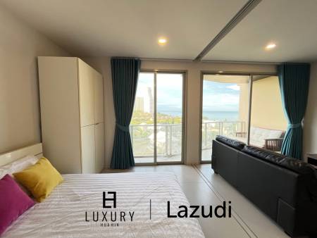 Luxuriöse 1-Zimmer-Eigentumswohnung mit Meerblick zu vermieten