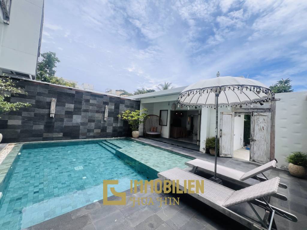 วิลล่าสไตล์บาหลี สระว่ายน้ำส่วนตัว เขาตะเกียบ ใกล้ทะเล