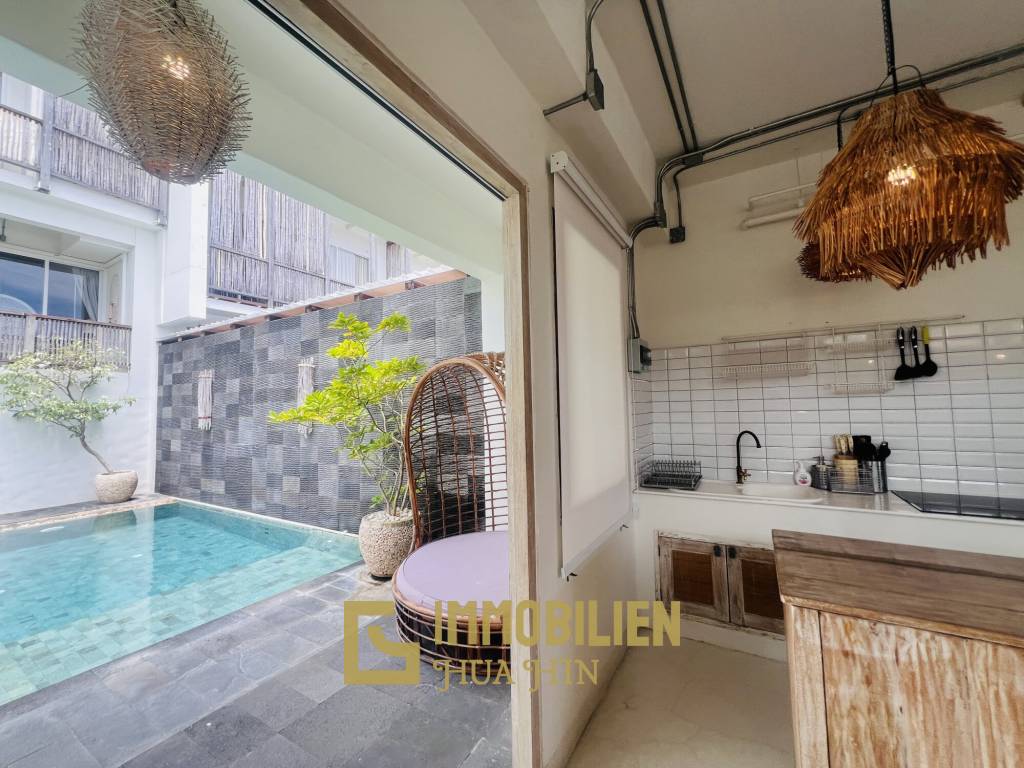 วิลล่าสไตล์บาหลี สระว่ายน้ำส่วนตัว เขาตะเกียบ ใกล้ทะเล