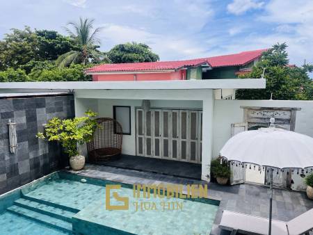 วิลล่าสไตล์บาหลี สระว่ายน้ำส่วนตัว เขาตะเกียบ ใกล้ทะเล