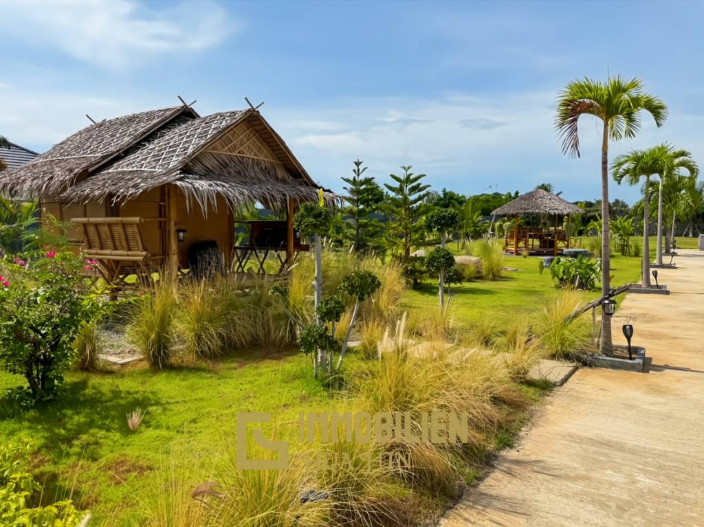 Terrain de 2 400 m² / ameublement moderne / jardin paysager extravagant