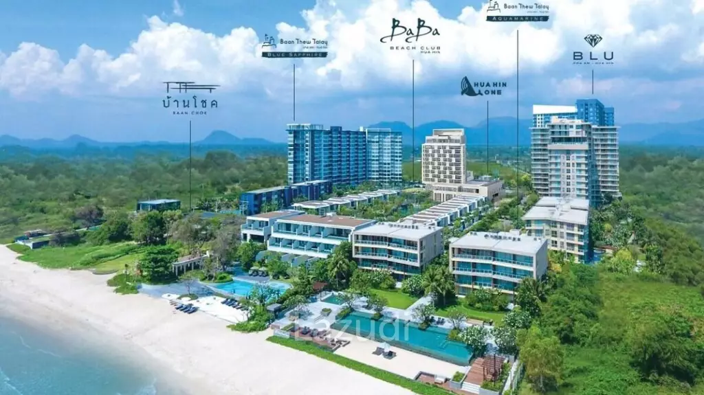 Beachfront 1 Bedroom Condo at BLU Diamond Cha Am