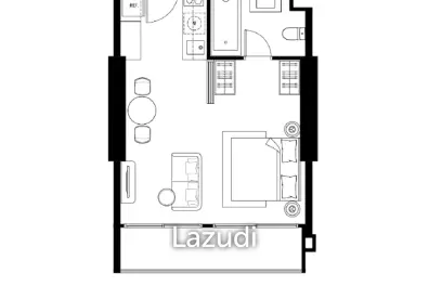 1 Bedroom 1 Bathroom 41.70 SQ.M. Tait Pattaya