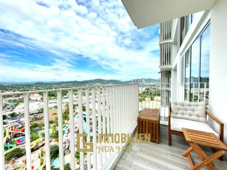 Vehha Condo: Luxuriöse 1 Schlafzimmer Eckeinheit mit Meer- und Bergblick