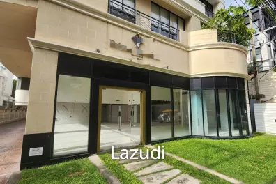184SQM Retail Space with High Ceilings in Phrom Phong Soi 39 Resident Building– Perfect for Spa, Retail or Restaurant