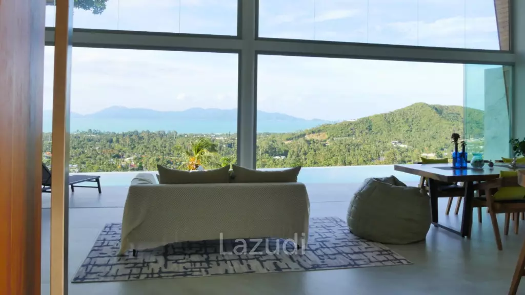 Brand New 4-Bedroom Sea View Villa in Mae Nam