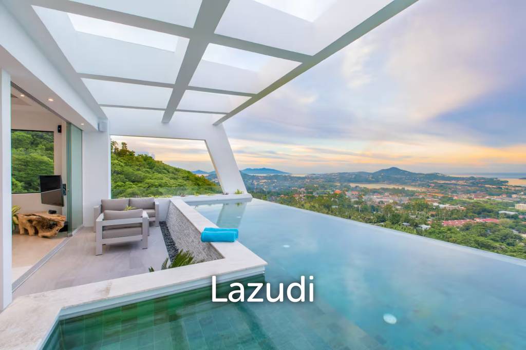 Stylish 3-Bed Seaview Villa in Chaweng Noi with Proven Airbnb Record
