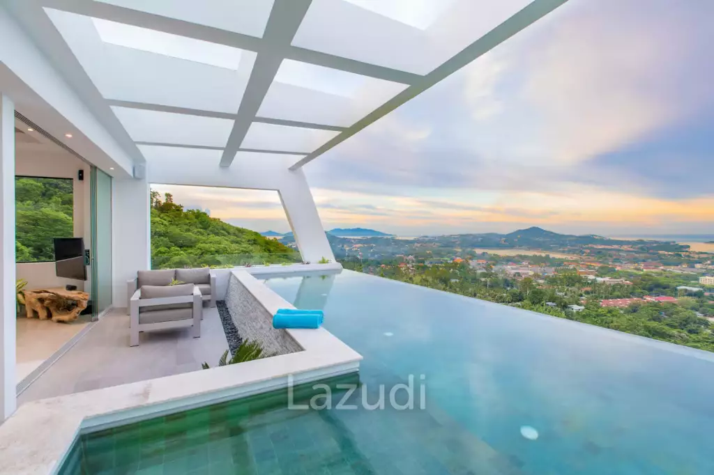 Stylish 3-Bed Seaview Villa in Chaweng Noi with Proven Airbnb Record