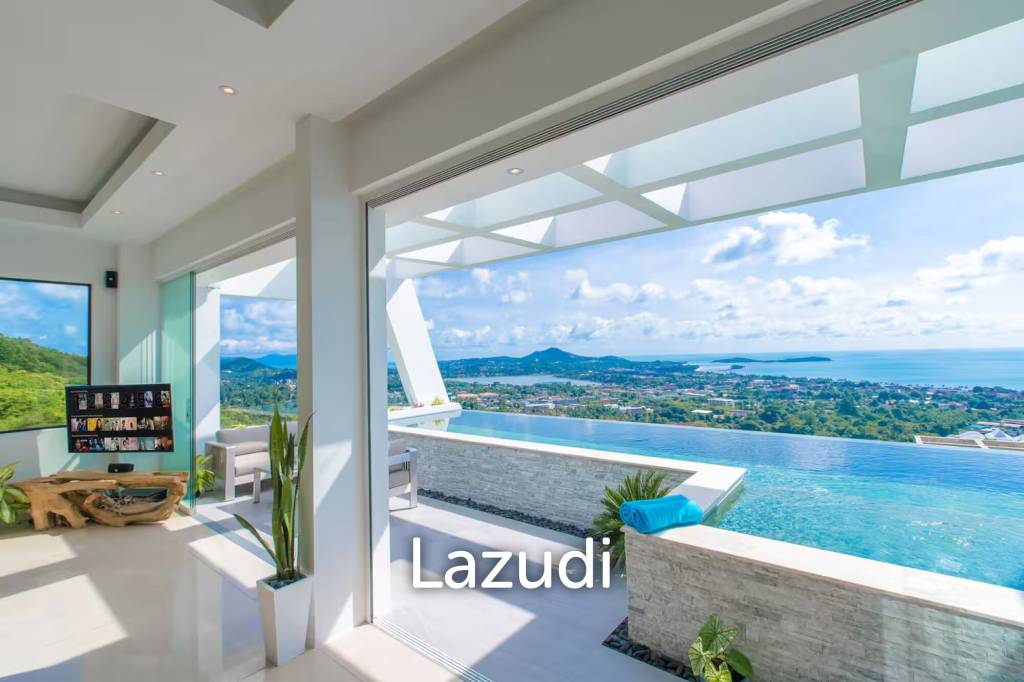 Stylish 3-Bed Seaview Villa in Chaweng Noi with Proven Airbnb Record