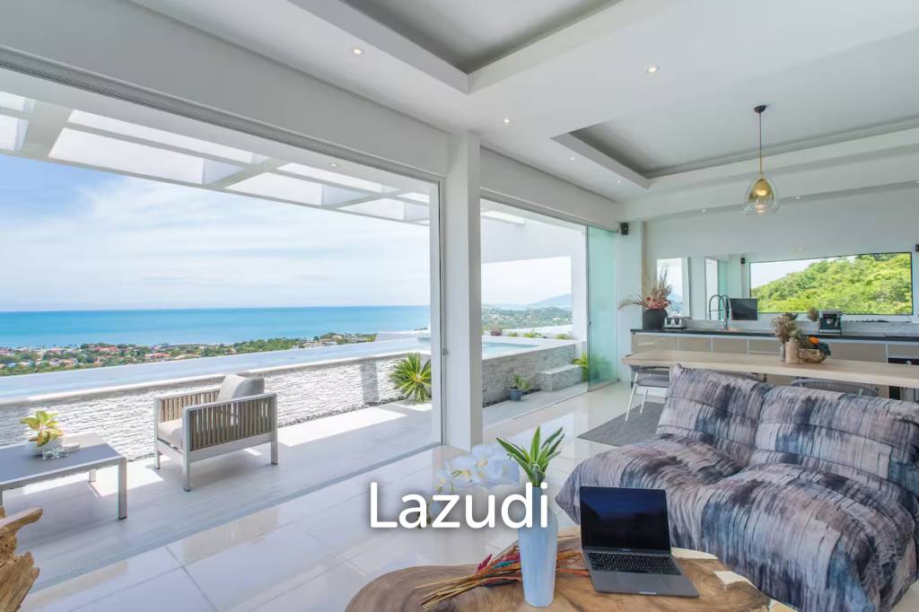 Stylish 3-Bed Seaview Villa in Chaweng Noi with Proven Airbnb Record