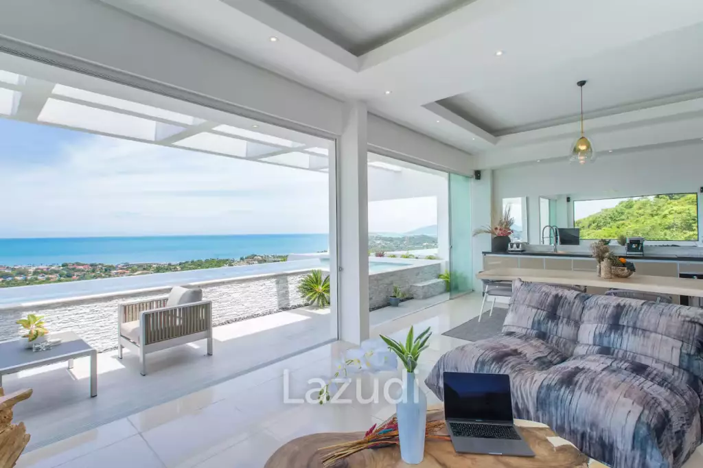 Stylish 3-Bed Seaview Villa in Chaweng Noi with Proven Airbnb Record