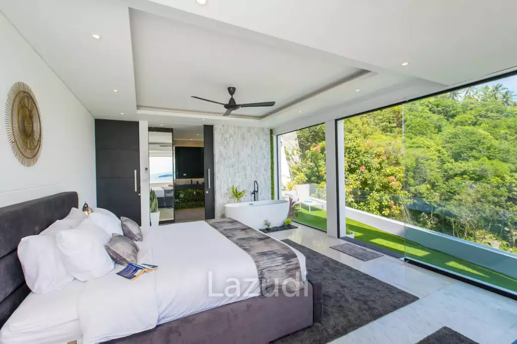 Stylish 3-Bed Seaview Villa in Chaweng Noi with Proven Airbnb Record