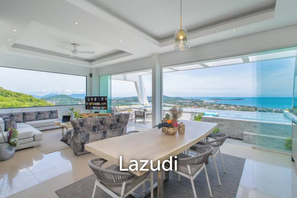 Stylish 3-Bed Seaview Villa in Chaweng Noi with Proven Airbnb Record
