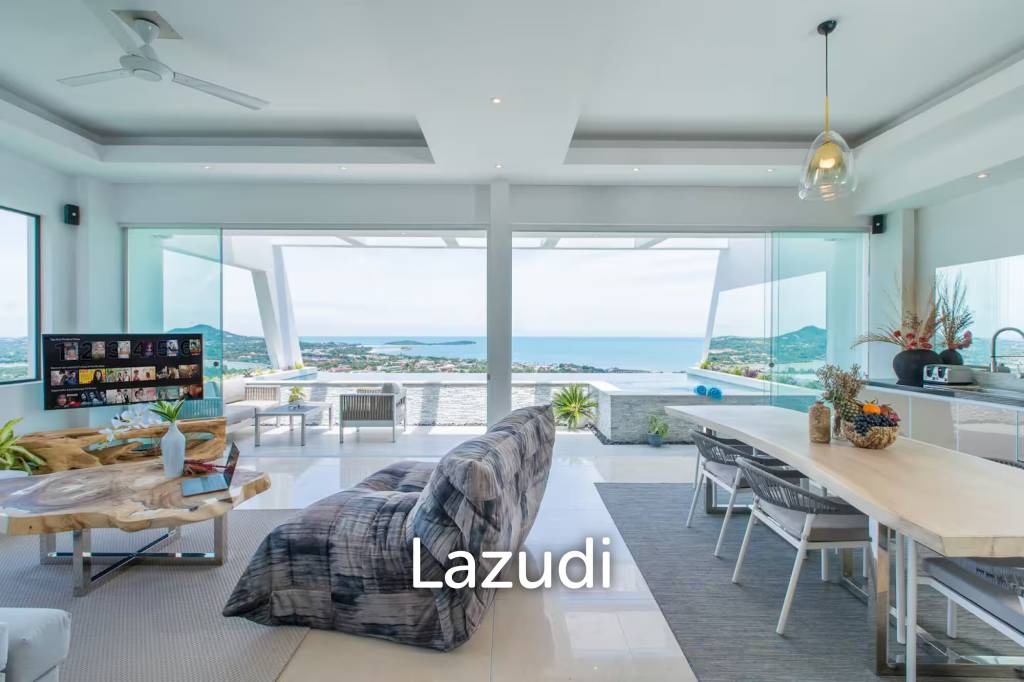 Stylish 3-Bed Seaview Villa in Chaweng Noi with Proven Airbnb Record