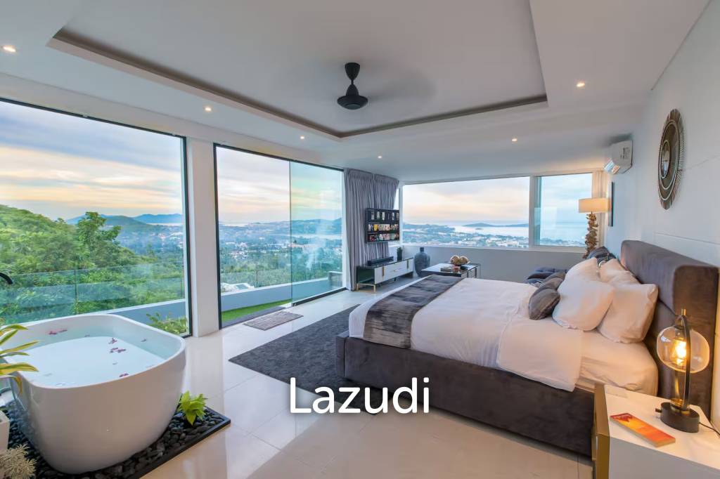 Stylish 3-Bed Seaview Villa in Chaweng Noi with Proven Airbnb Record