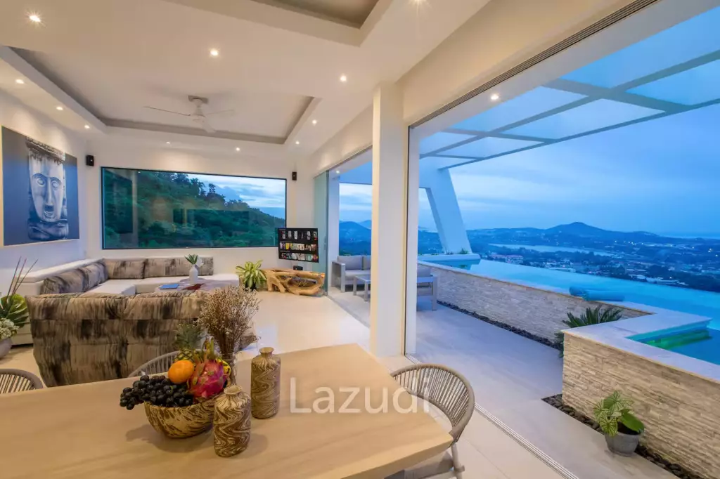 Stylish 3-Bed Seaview Villa in Chaweng Noi with Proven Airbnb Record