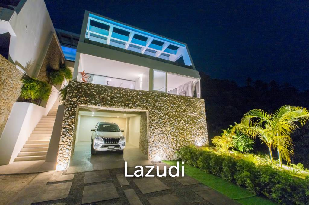 Stylish 3-Bed Seaview Villa in Chaweng Noi with Proven Airbnb Record