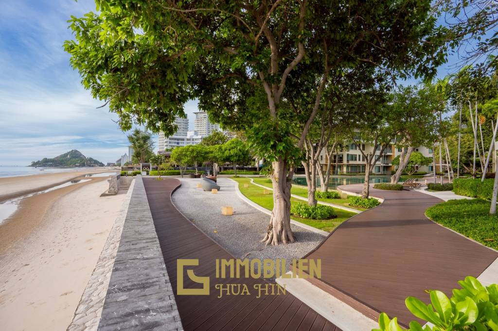 คอนโด 2 ห้องนอนรีโนเวทใหม่ริมทะเล ที่บ้านแสนสุข หัวหิน