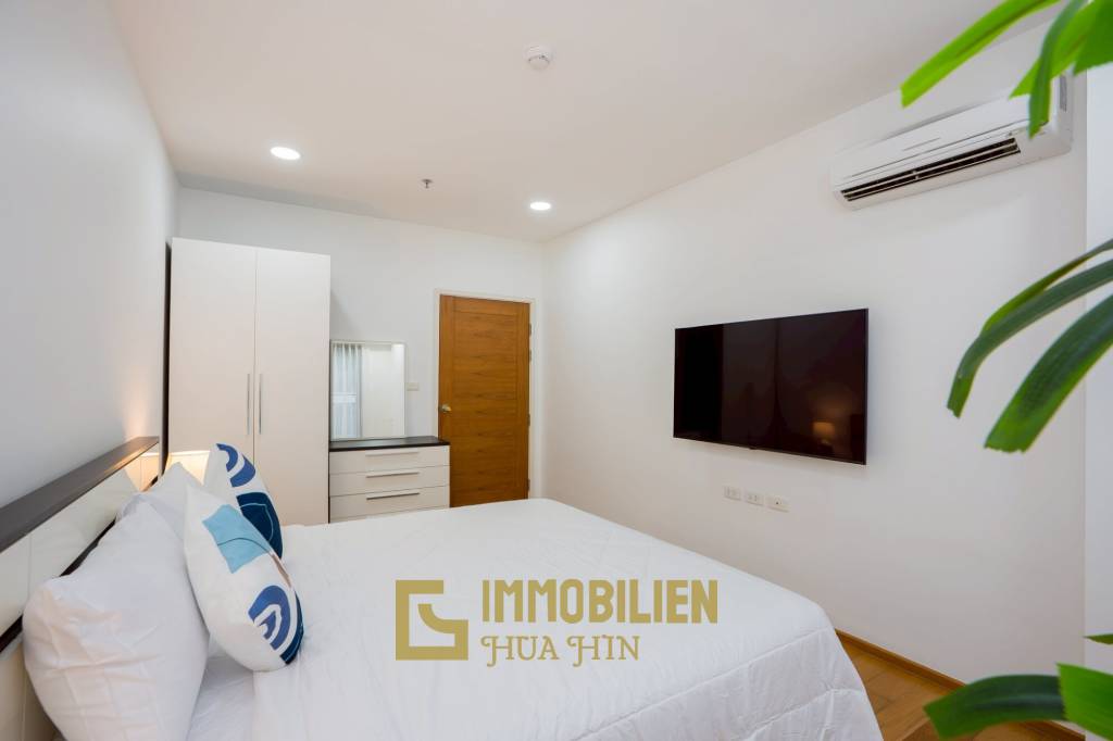 คอนโด 2 ห้องนอนรีโนเวทใหม่ริมทะเล ที่บ้านแสนสุข หัวหิน